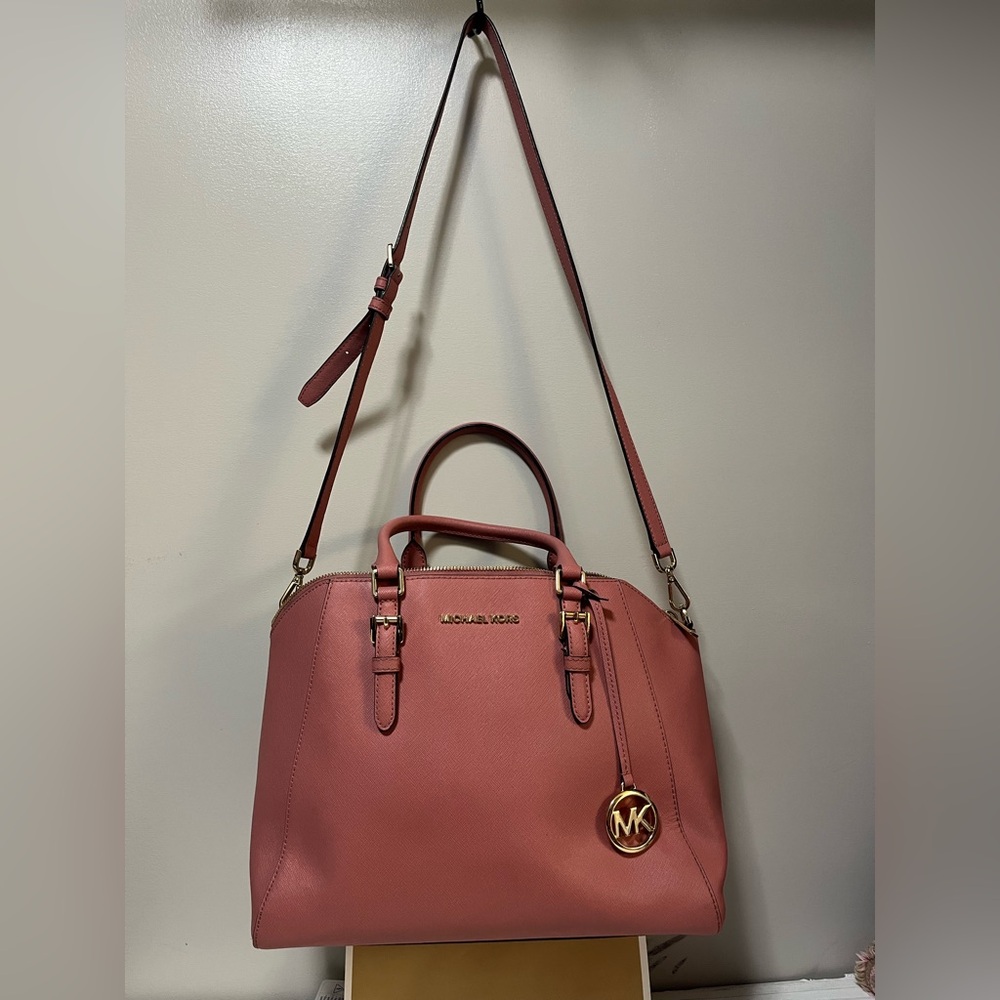 Michael Kors Rose Satchel Bag
